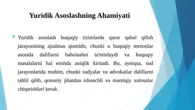 Yuridik Argumentatsiya Asoslari 3