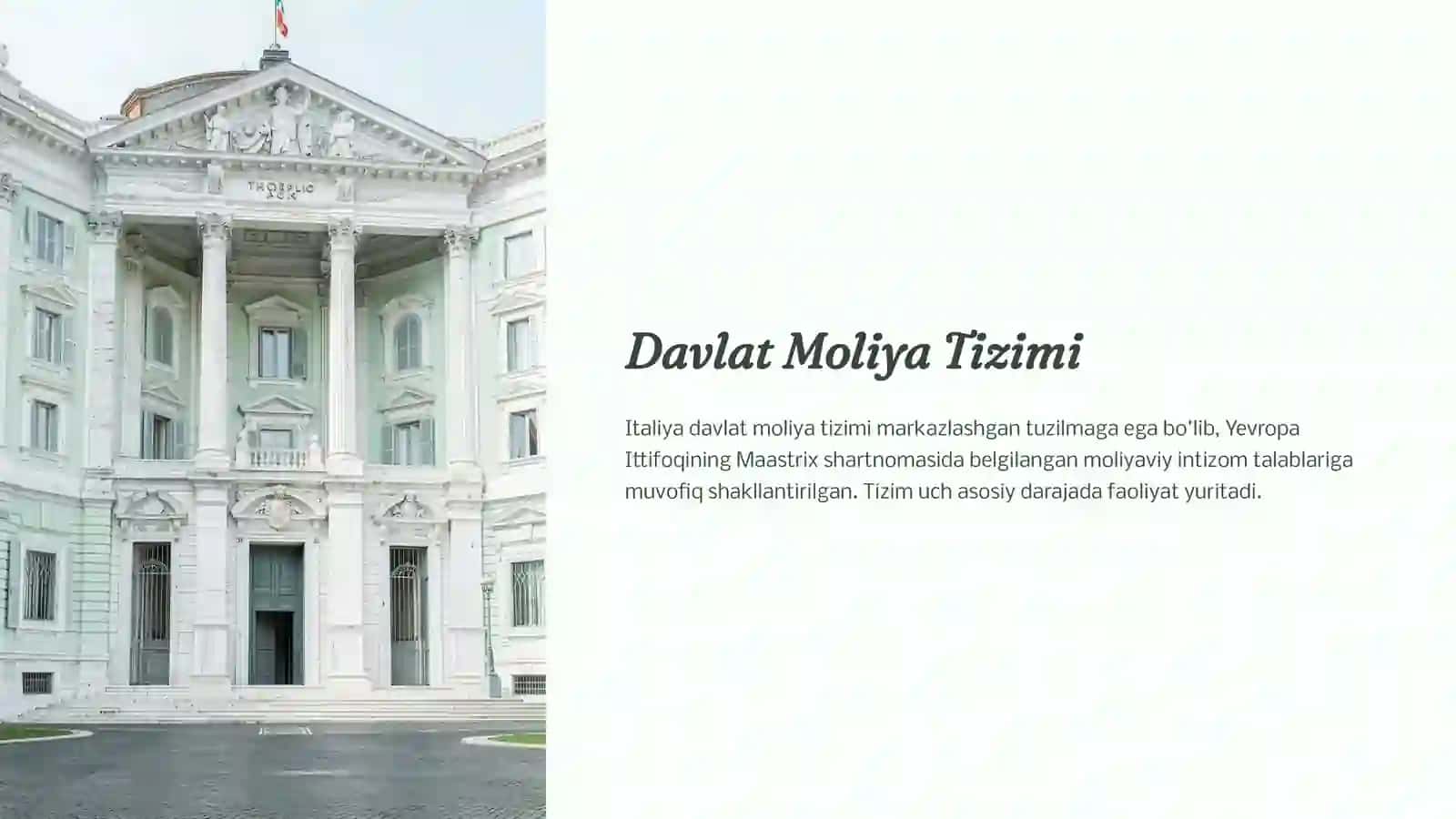 Italiya Davlatining Moliya Tizimi 3