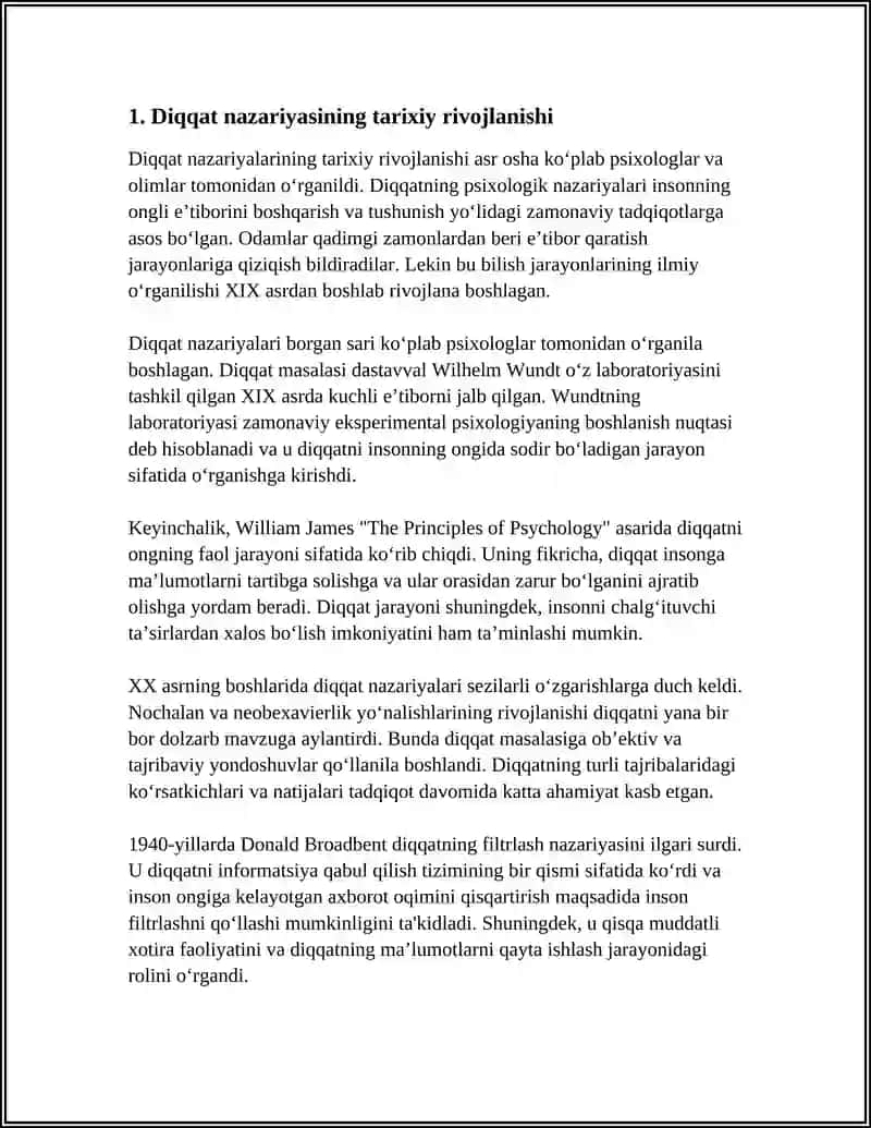 DIQQATNING PSIXOLOGIK NAZARIYALAR 3