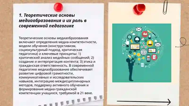Роль теории медиаобразования в педагогике 3