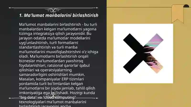 Ma'lumot manbalarini birlashtirish 3