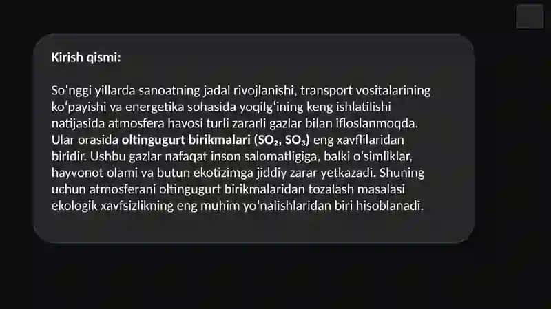 Ekologiyafanidan taqdimot loyihasi 3