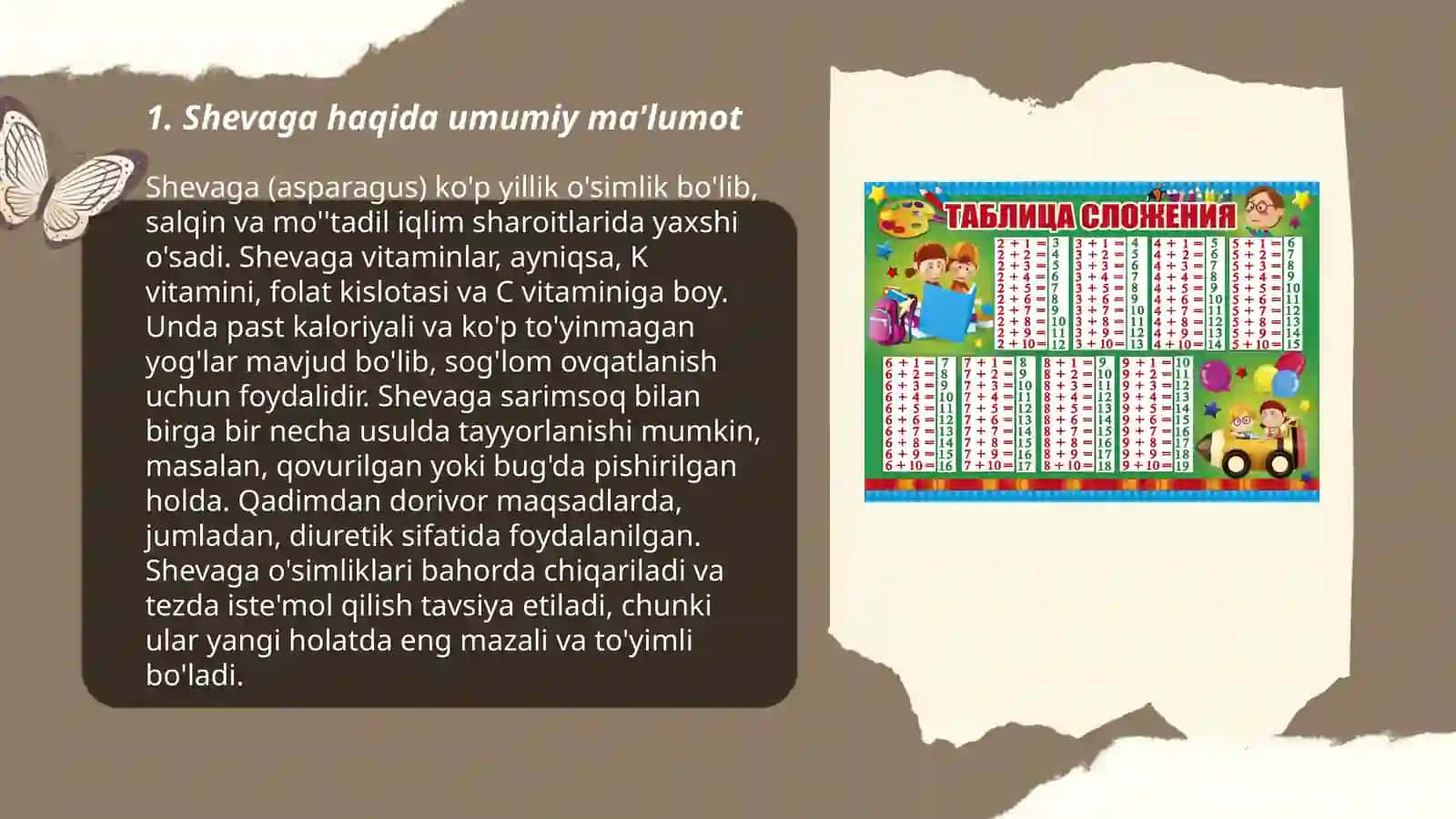 Shevaga xos soʻzlar 3