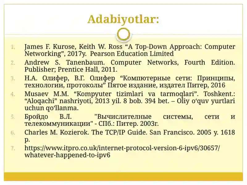 IPv4 va IPv6 protokollari 3