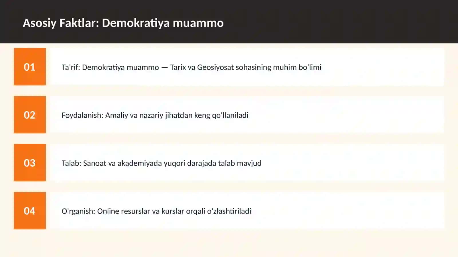 Demokratiya muammo 3