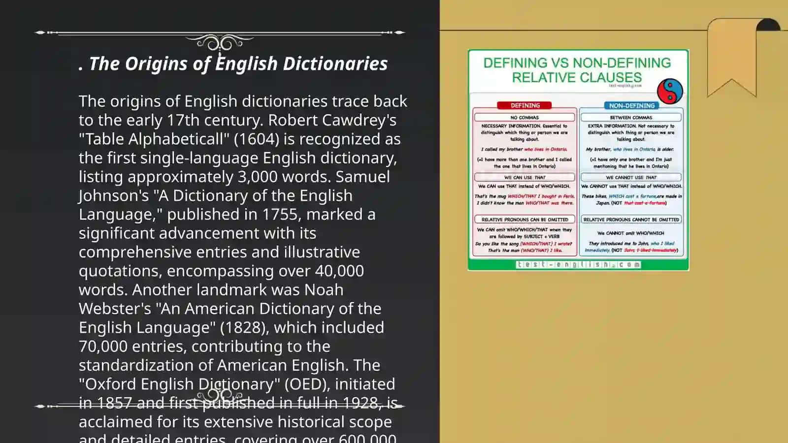 History and types of dictionaries 3