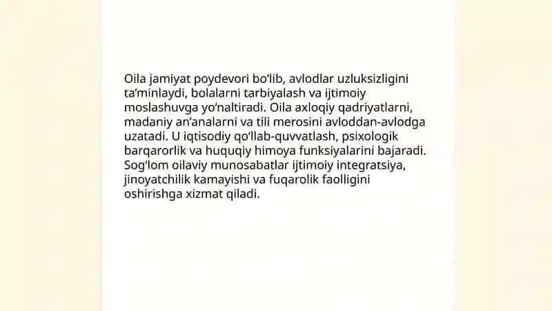 Oila Vatan ichra-vatan Inson huquqlari jamiyat poydevori 3