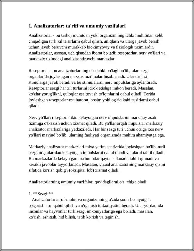 ANALIZATORLAR HAQIDA UMUMIY MA'LUMOT 3