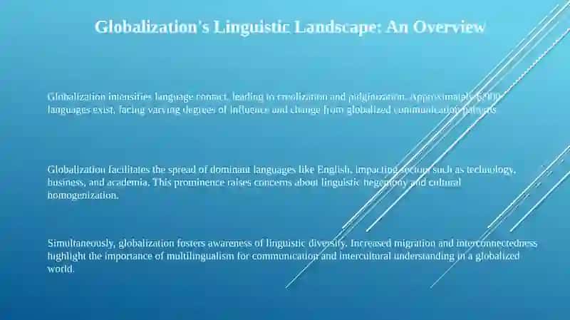 Globalization and Languages 3