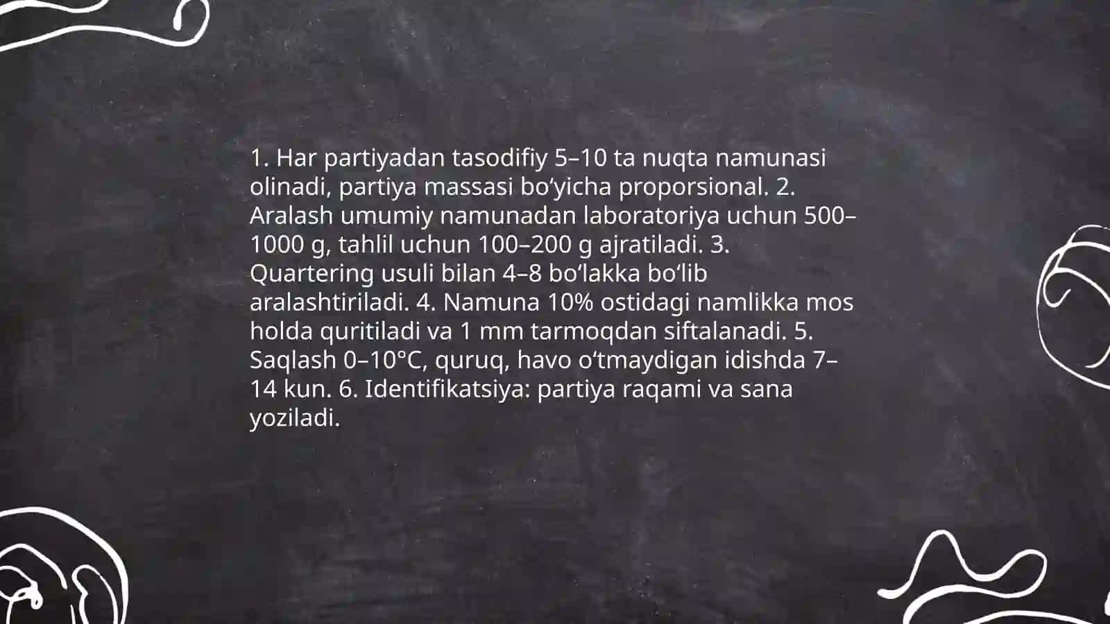 Javdar unini standart asosida tahlil qilish 3