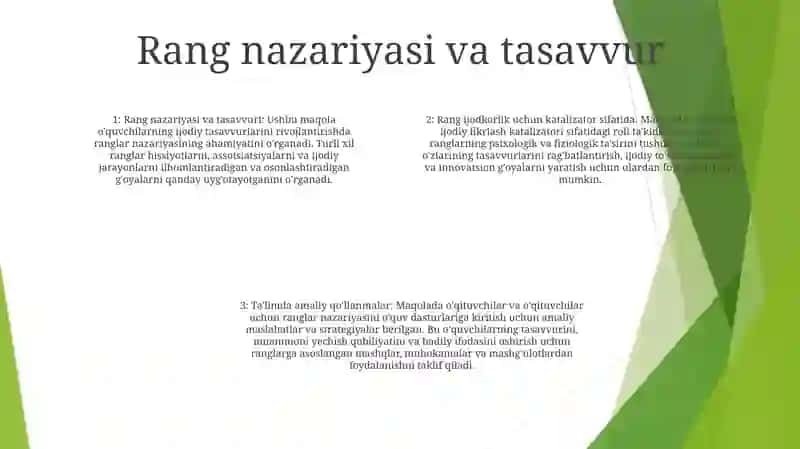 Òquvchilarning Ijodiy Tassavurlarini Òstirishda Rangning Ahamyati 3