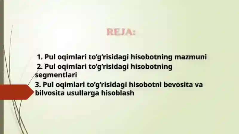 Puloqimlar to'g'risida hisobot tuzish 3