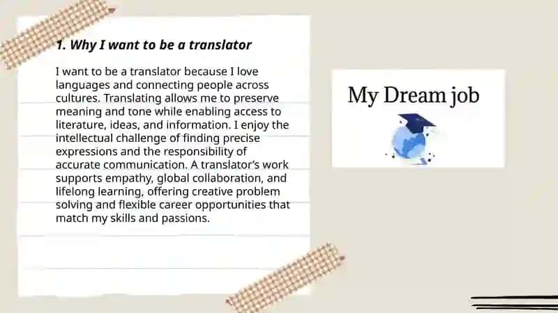 My Dream Job: Translator 3