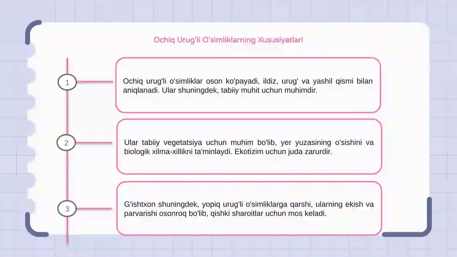 Ochiq Urug'li O'simliklar 3