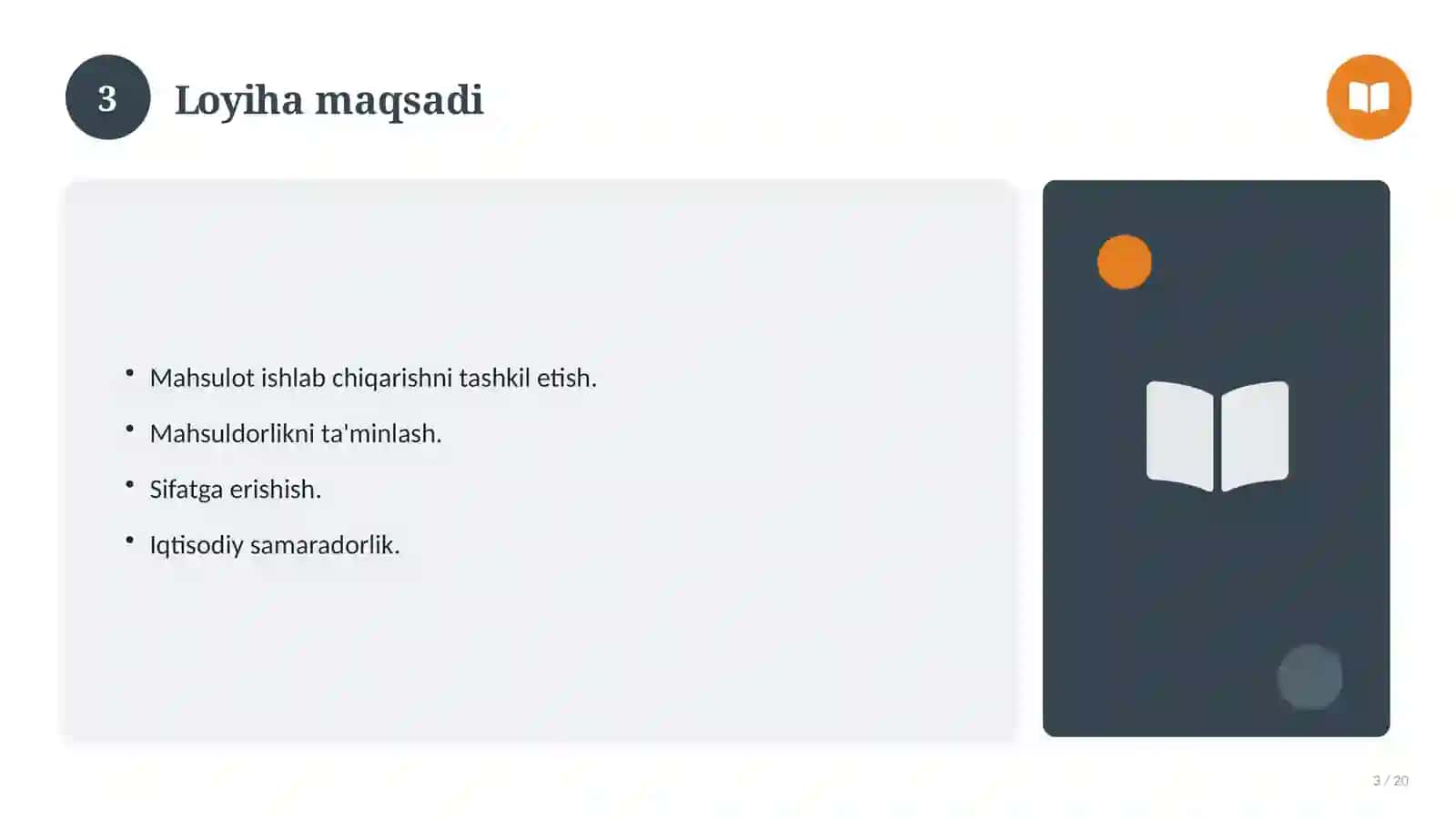 Chorvachilik: nazariy asoslari, an'anaviy yondashuvda (Amaliyot hisoboti) 3