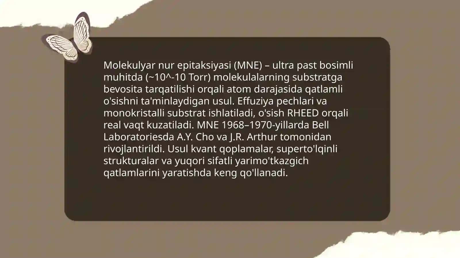 Molekulyar nur epitaksiyasi 3