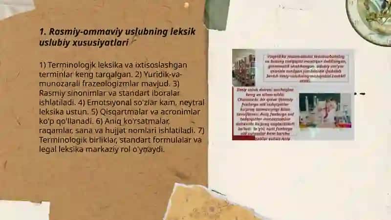 Nutq uslublari, ularning leksik uslubiy xususiyatlari 3