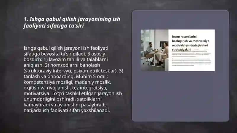 Ish faoliyati sifati 3