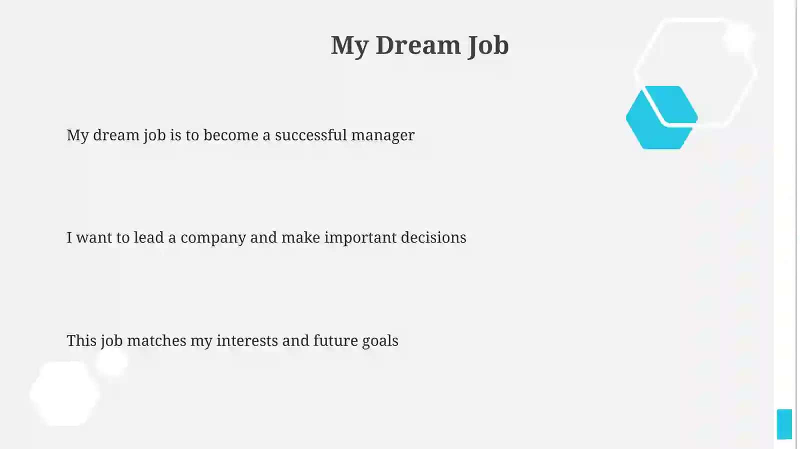 My dream job 3