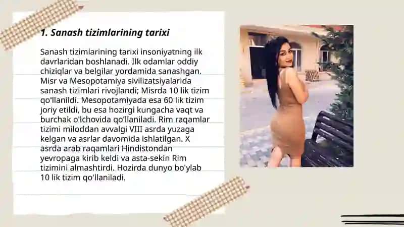 Sanash sanashning turli tizimlari 3