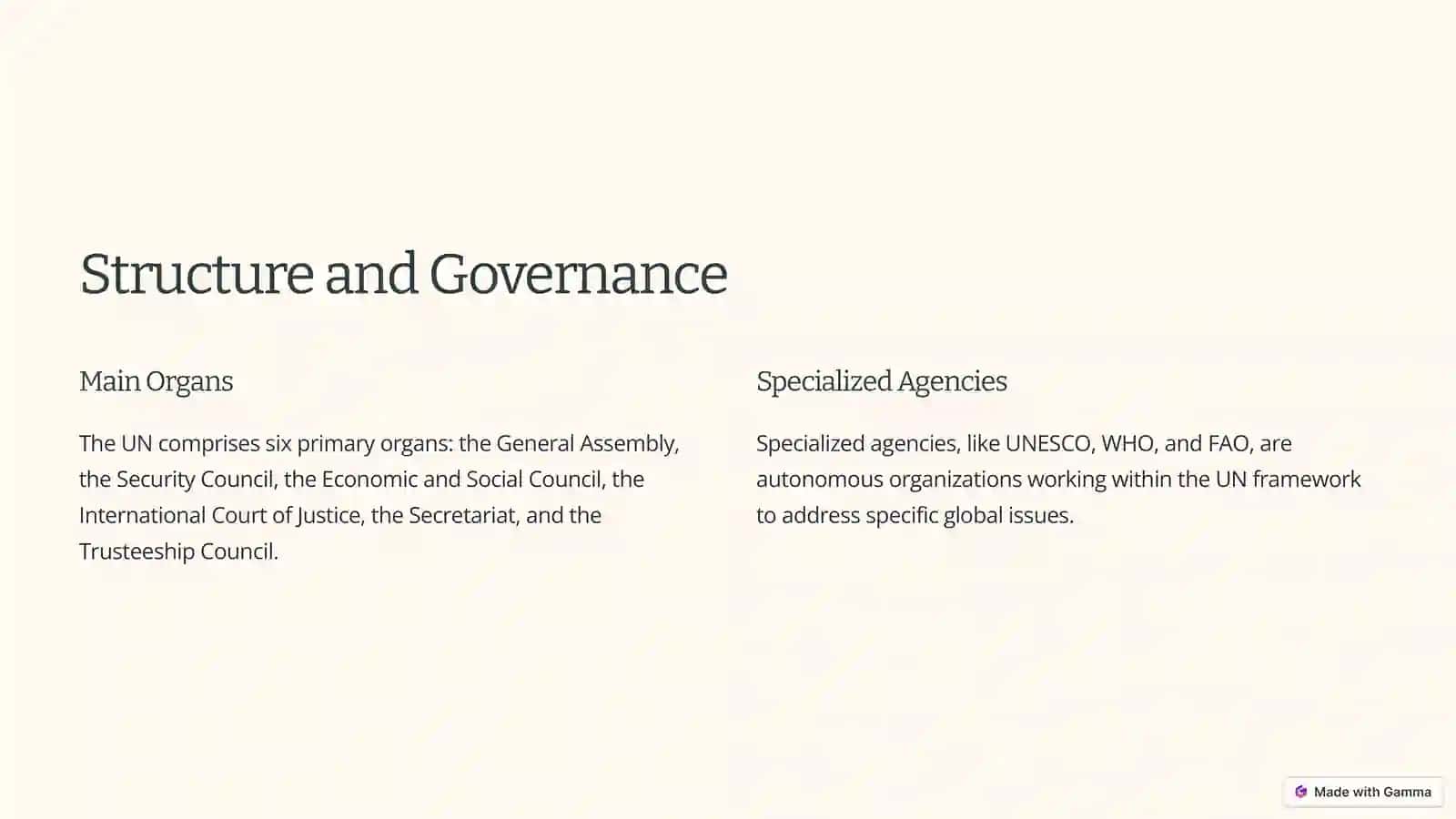The United Nations A Global Force for Peace and Progress 3