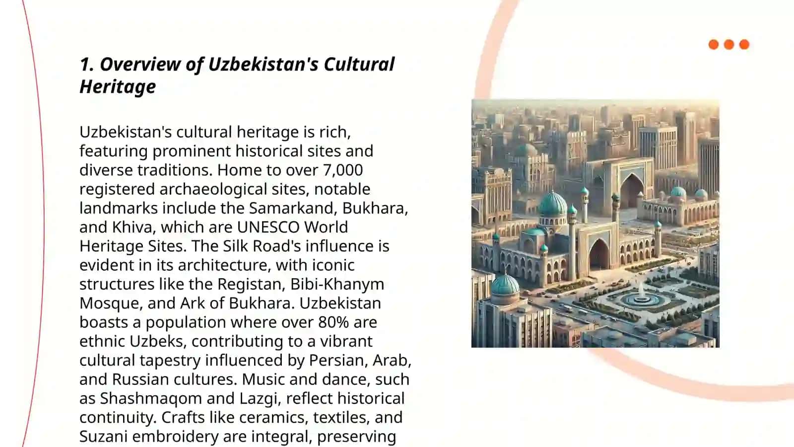 Overview of Uzbekistan's Cultural Heritage 3