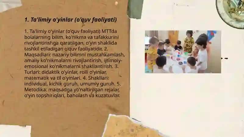 Ta'limiy o'yinlar (o'quv faoliyati) 3