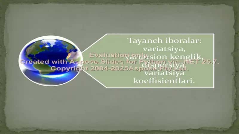 Variatsiya, assimetriya va ekses ko’rsatgichlari 3