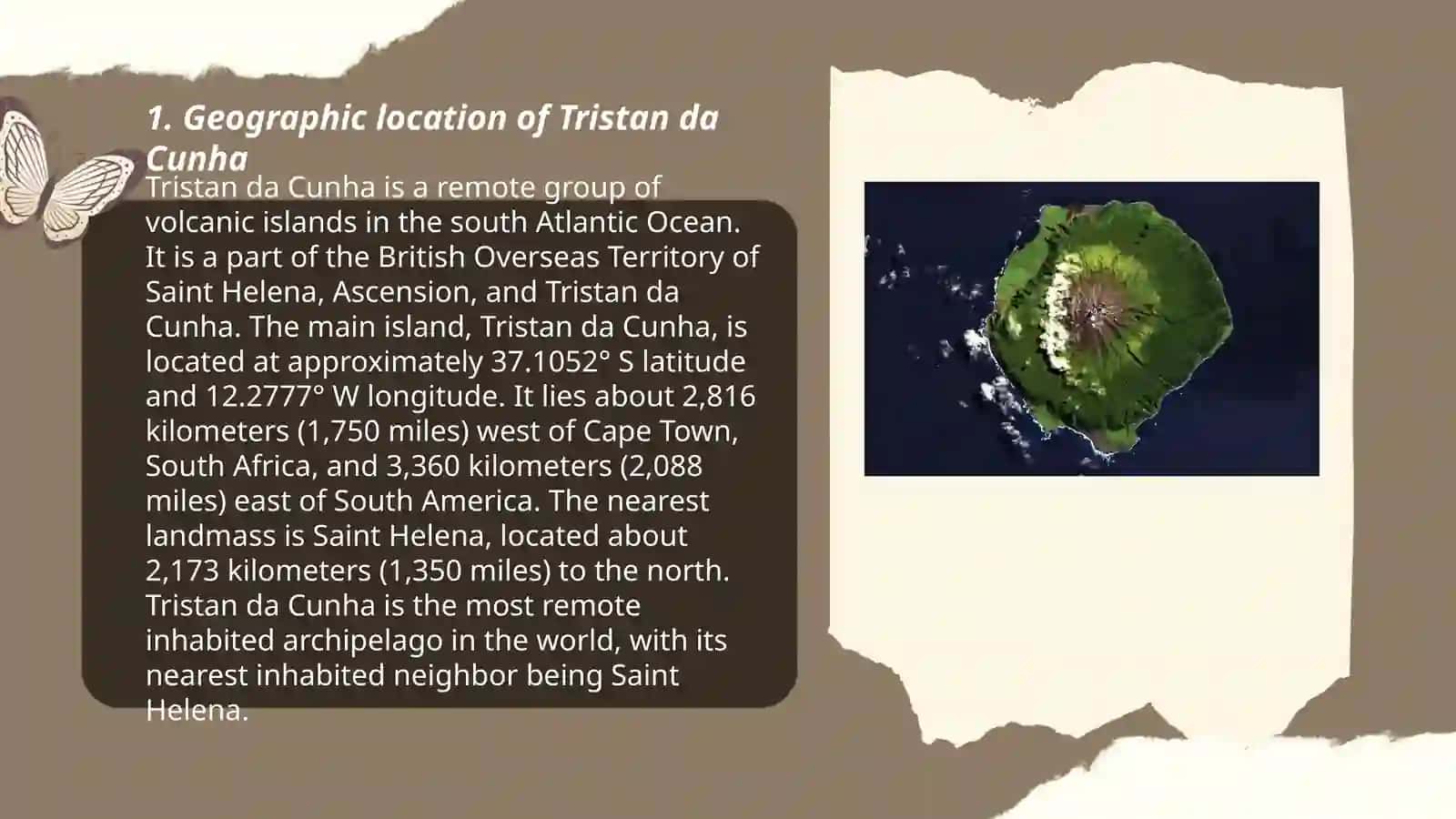 Tristan da Cunha Geographic Information 3