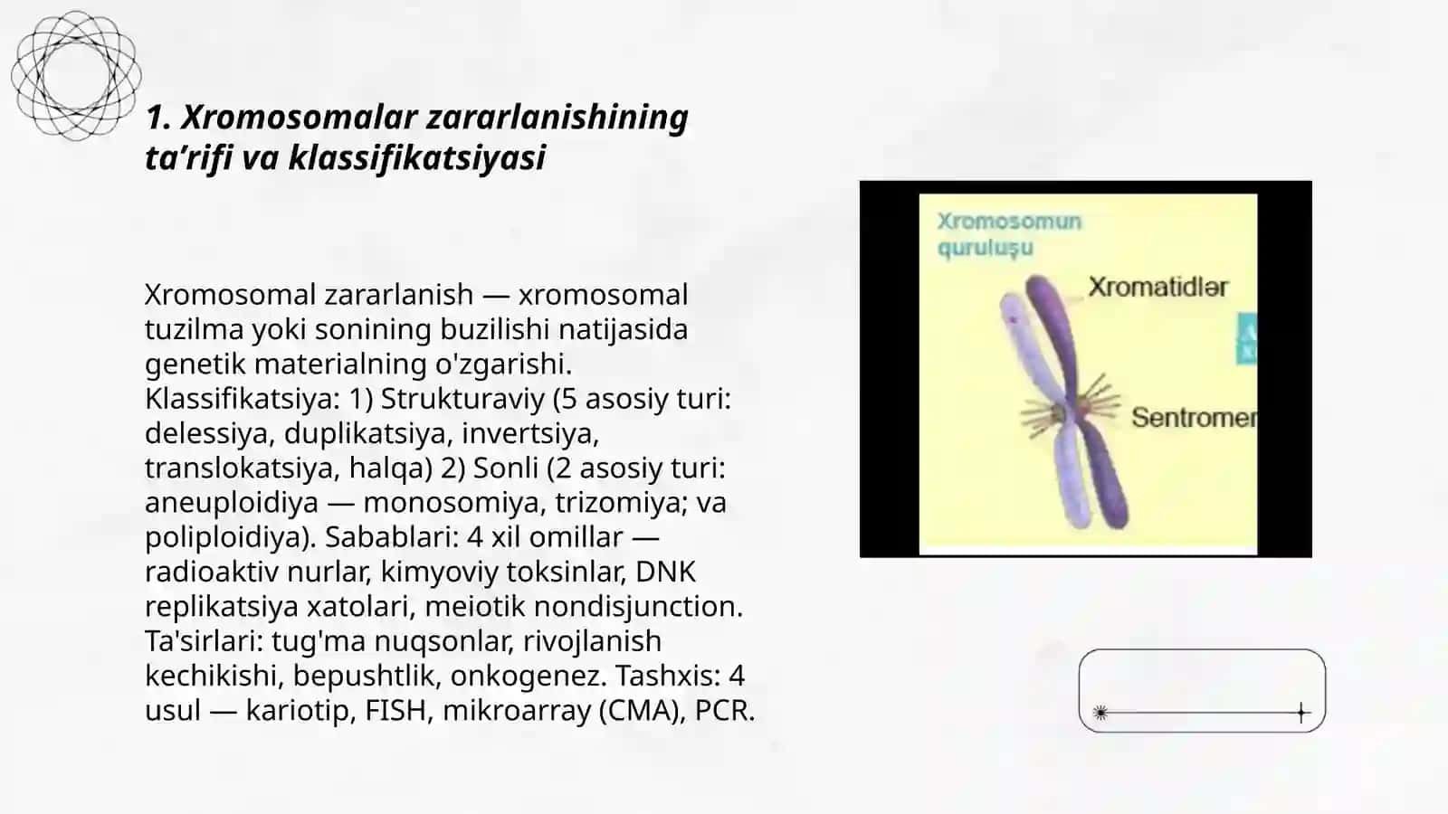 Xromasomalar zararini baxolash 3