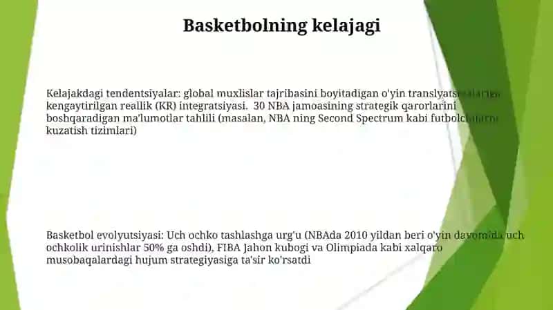 Basketball o'yinlari va uning tarixi 3