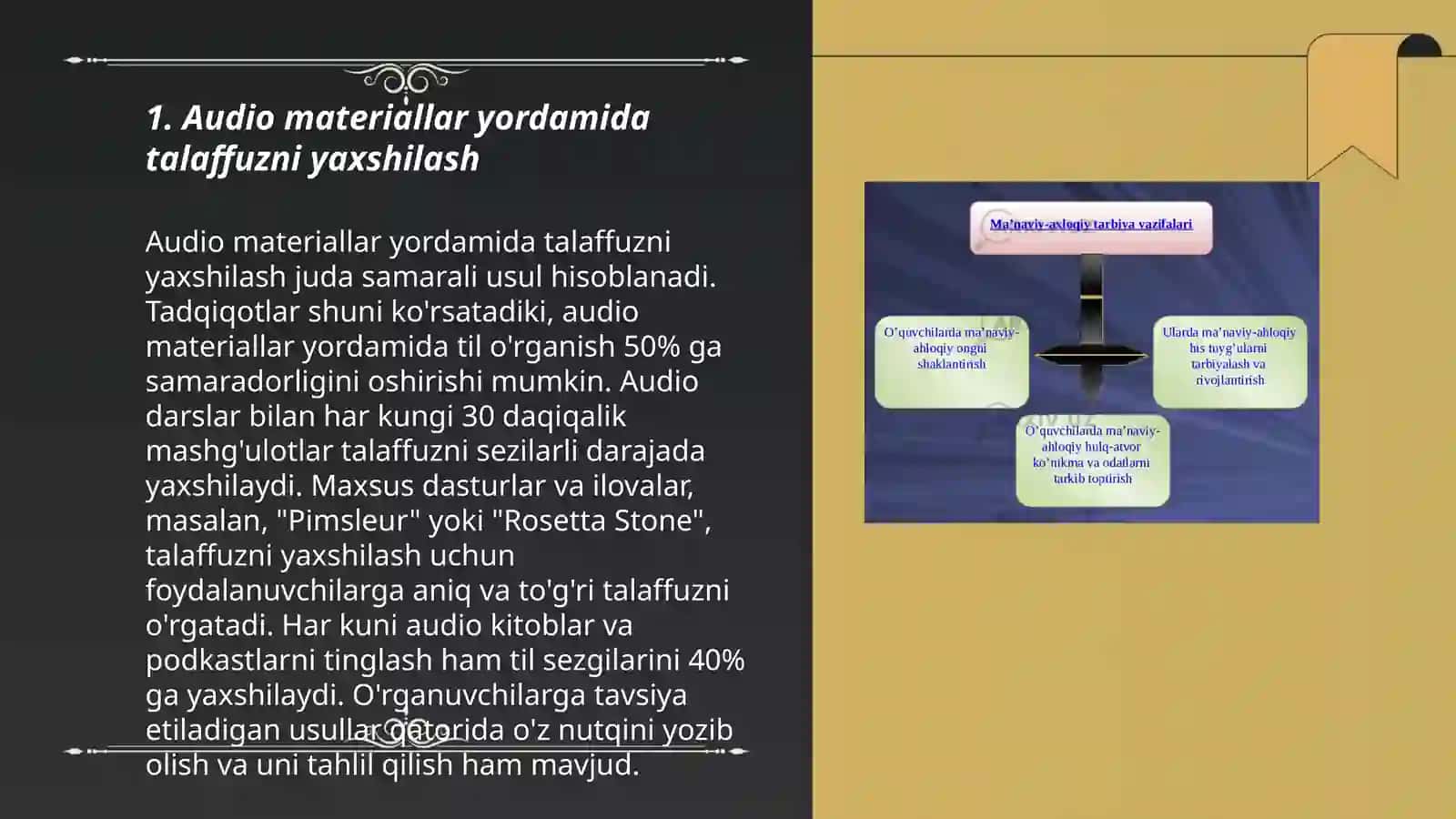 Audio materiallar yordamida talaffuzni yaxshilash 3