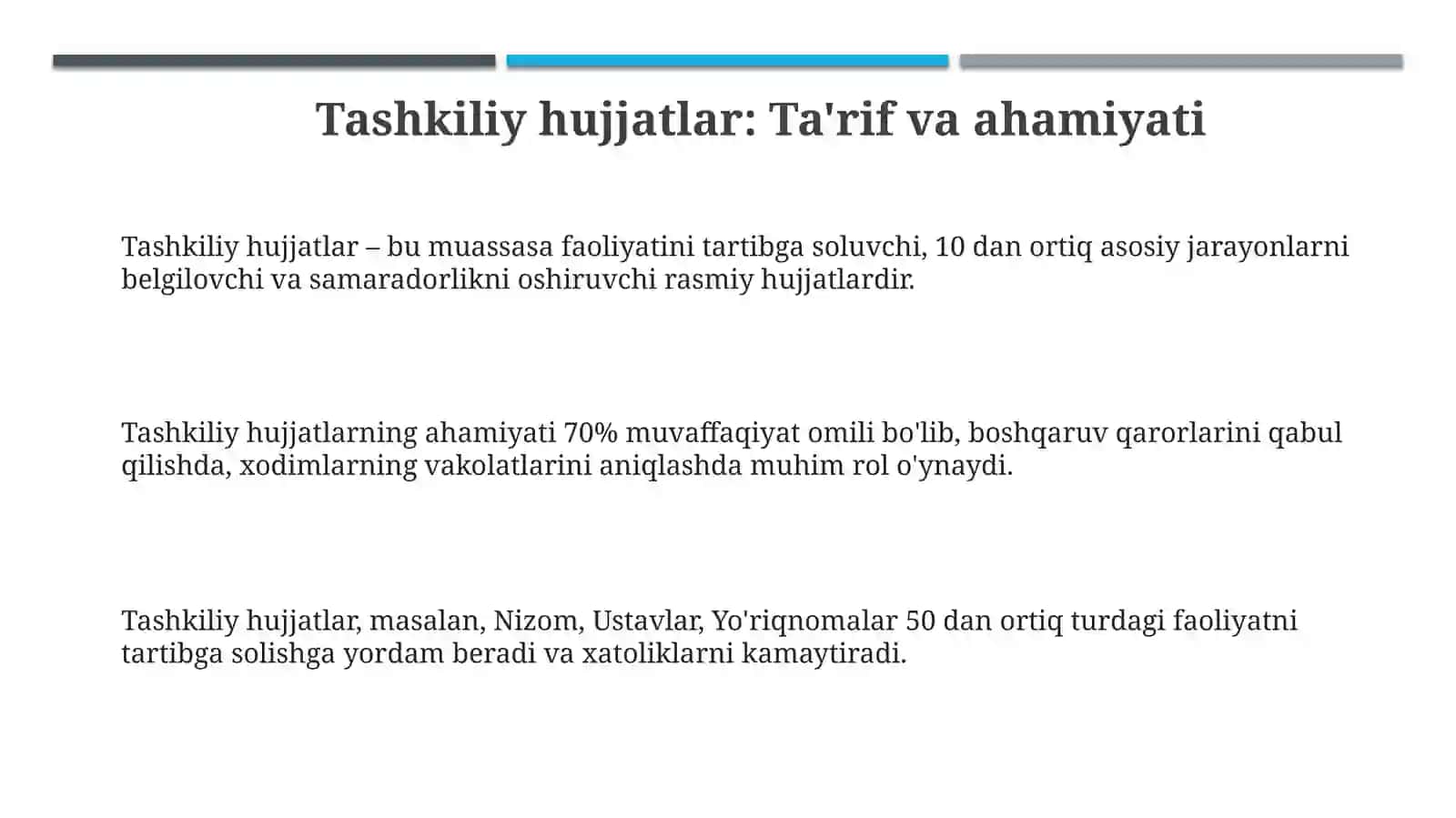 Tashkiliy hujjatlarvaularningturlari 3
