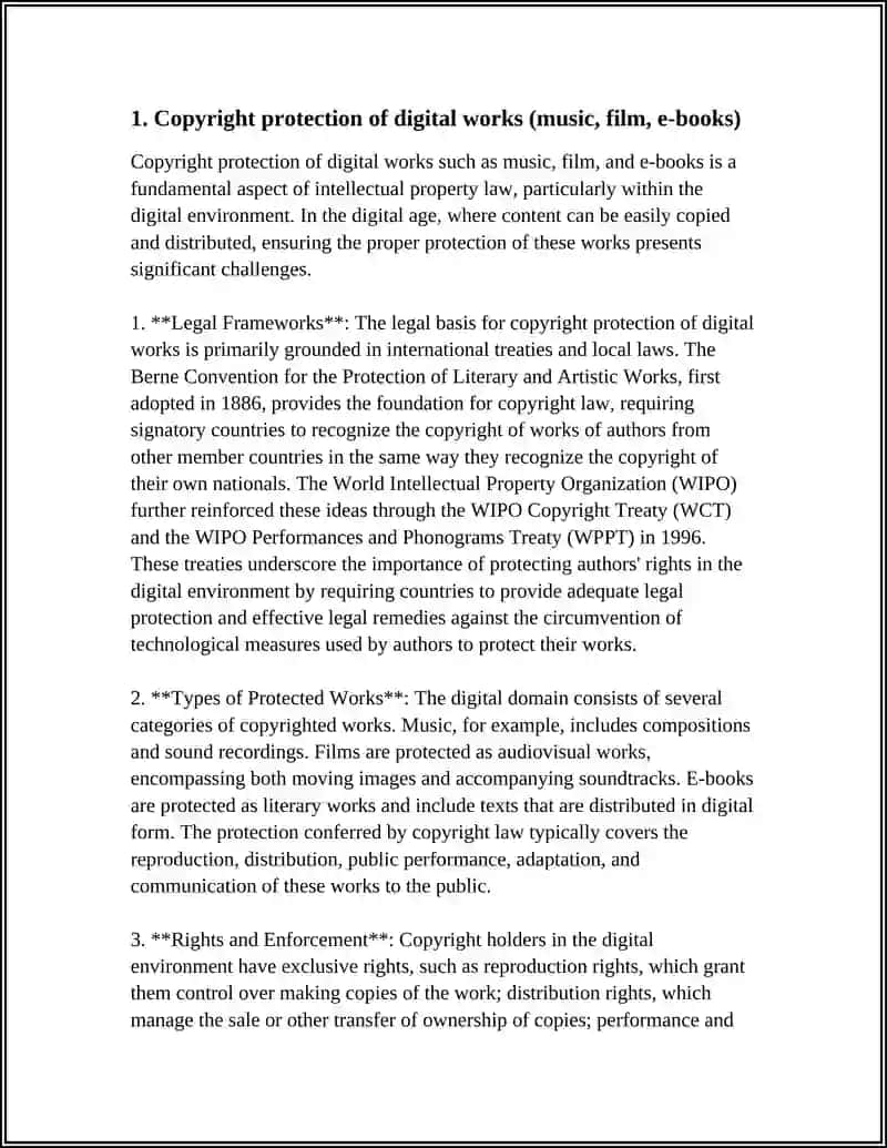 Copyright protection of digital works 3