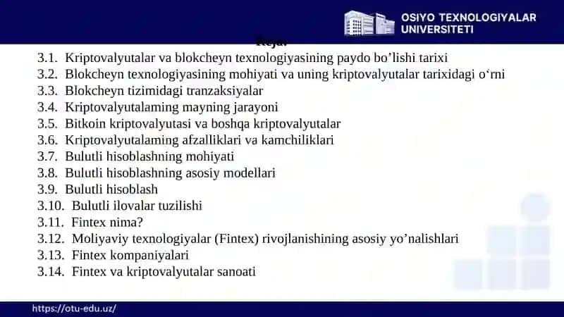 Kriptovalyutalar va Blokcheyn Texnologiyasi 3