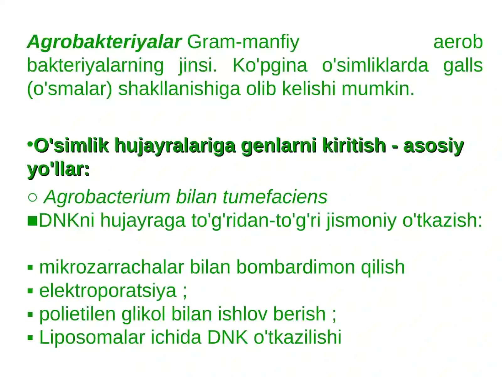 O'simliklar genetik muhandisligi 3