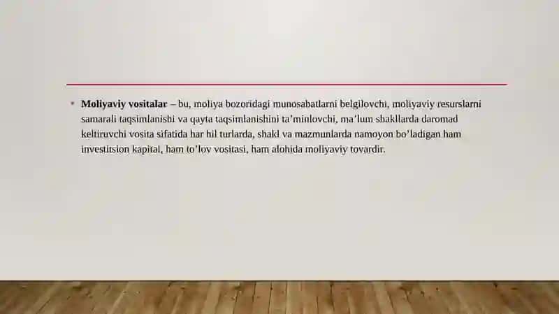 INVESTITSIYALARNI MOLIYALASHTIRISHDA MOLIYAVIY VOSITALAR 3