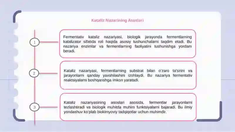 Kataliz nazariyasi fermentativ kataliz 3