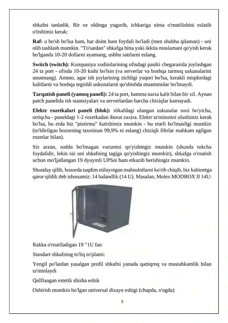 IT korxonaning tarmoq tizimini loyihalash 3
