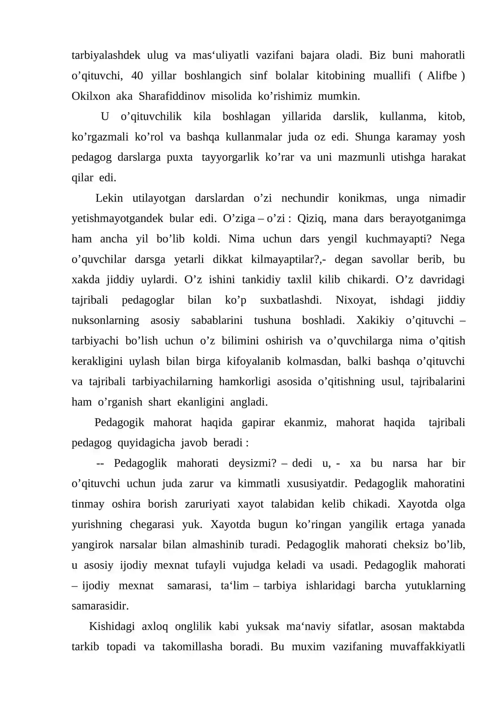 O’qituvchining Pedagogik Mahorati 3