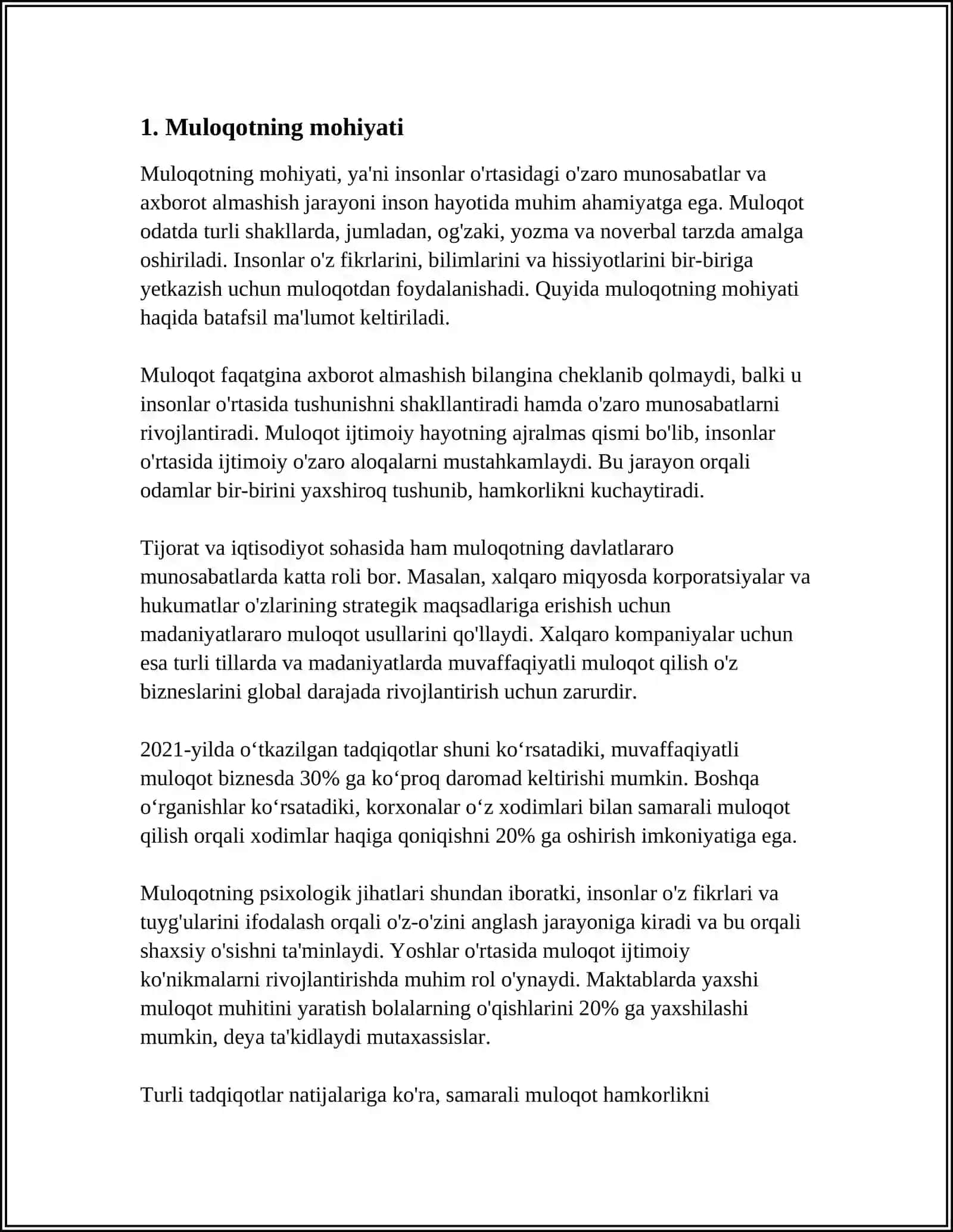 MULOQOT HAQIDA TUSHUNCHA. PEDAGOGIK MULOQOT HAQIDA TUSHUNCHA 3