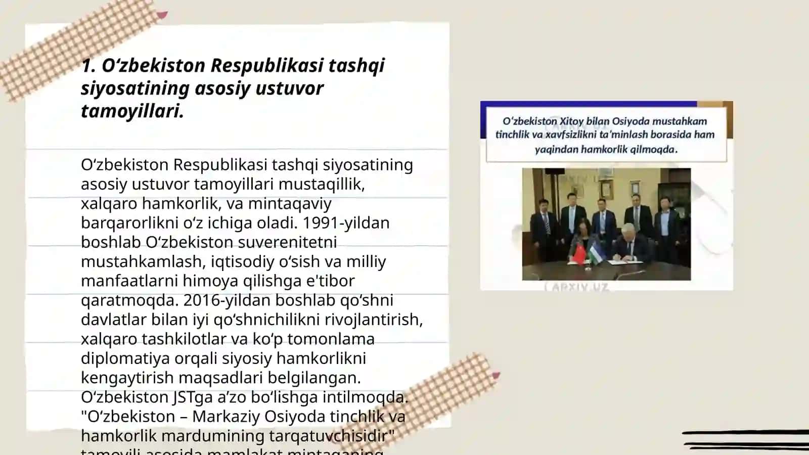 O‘zbekiston va jahon hamjamiyati 3