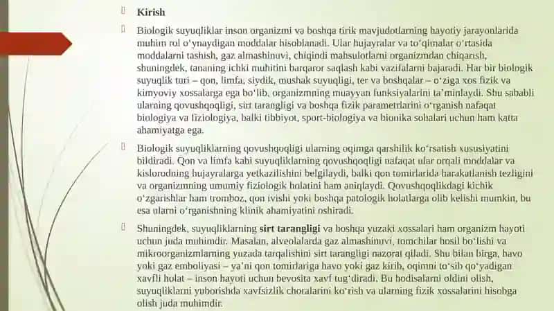 Bionika asoslari va uni inson hayotidagi o'rni. 3