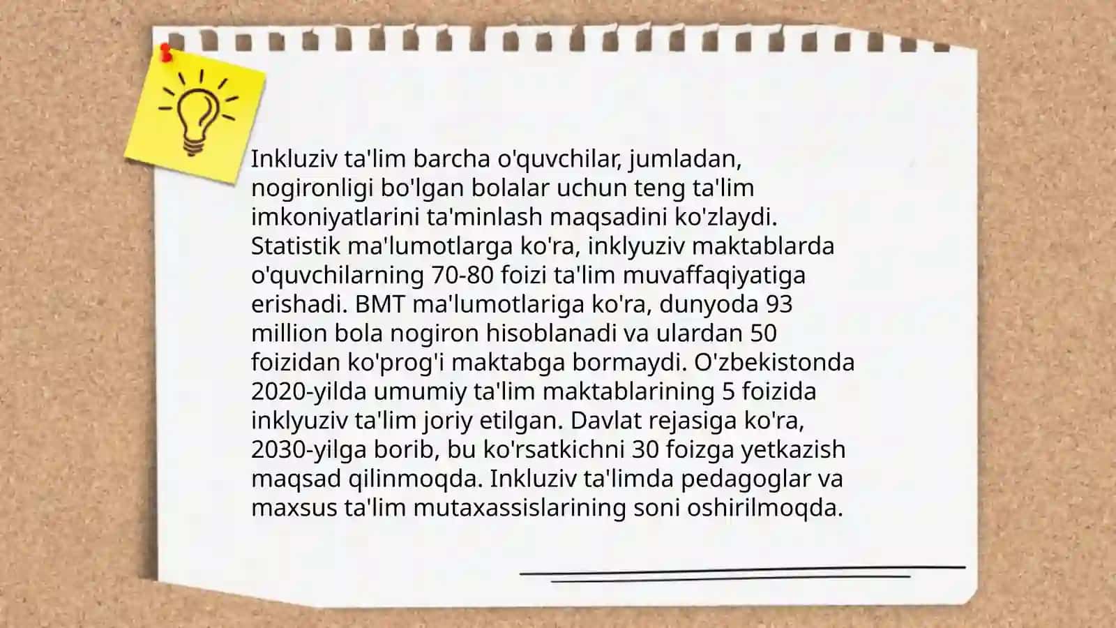 Inkuliziv ta'limga jalb qilish bosqichlari 3