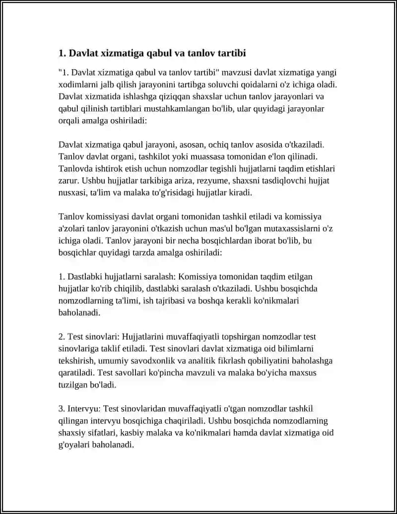 DAVLAT XIZMATCHILARI 3