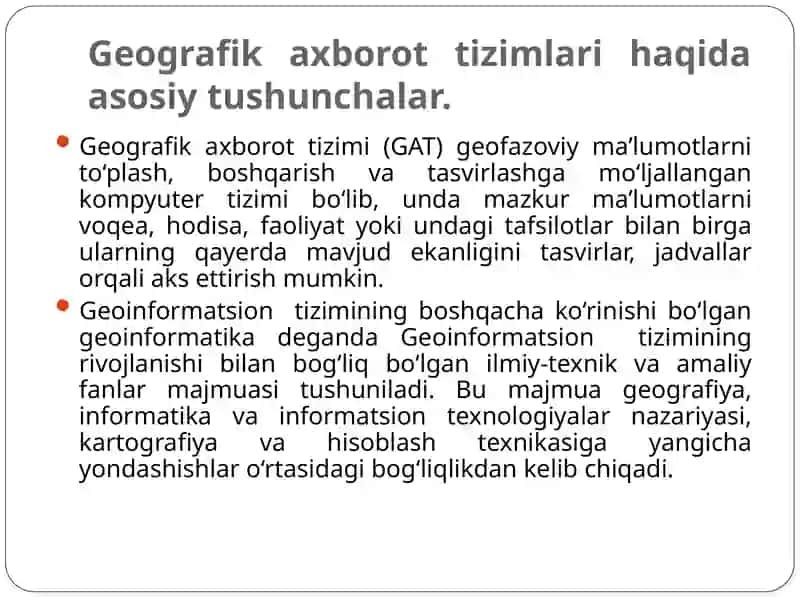 Geoinformatsiontizimlari(GIT) 3