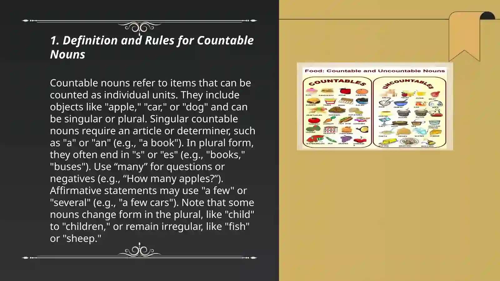 Countable and Uncountable Nouns 3