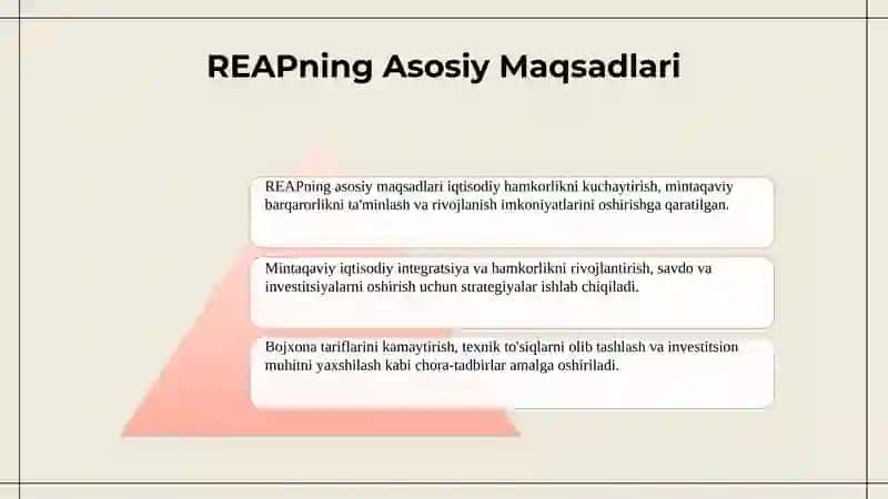 Mintaqaviy Iqtisodiy Hamkorlik (REAP) 3