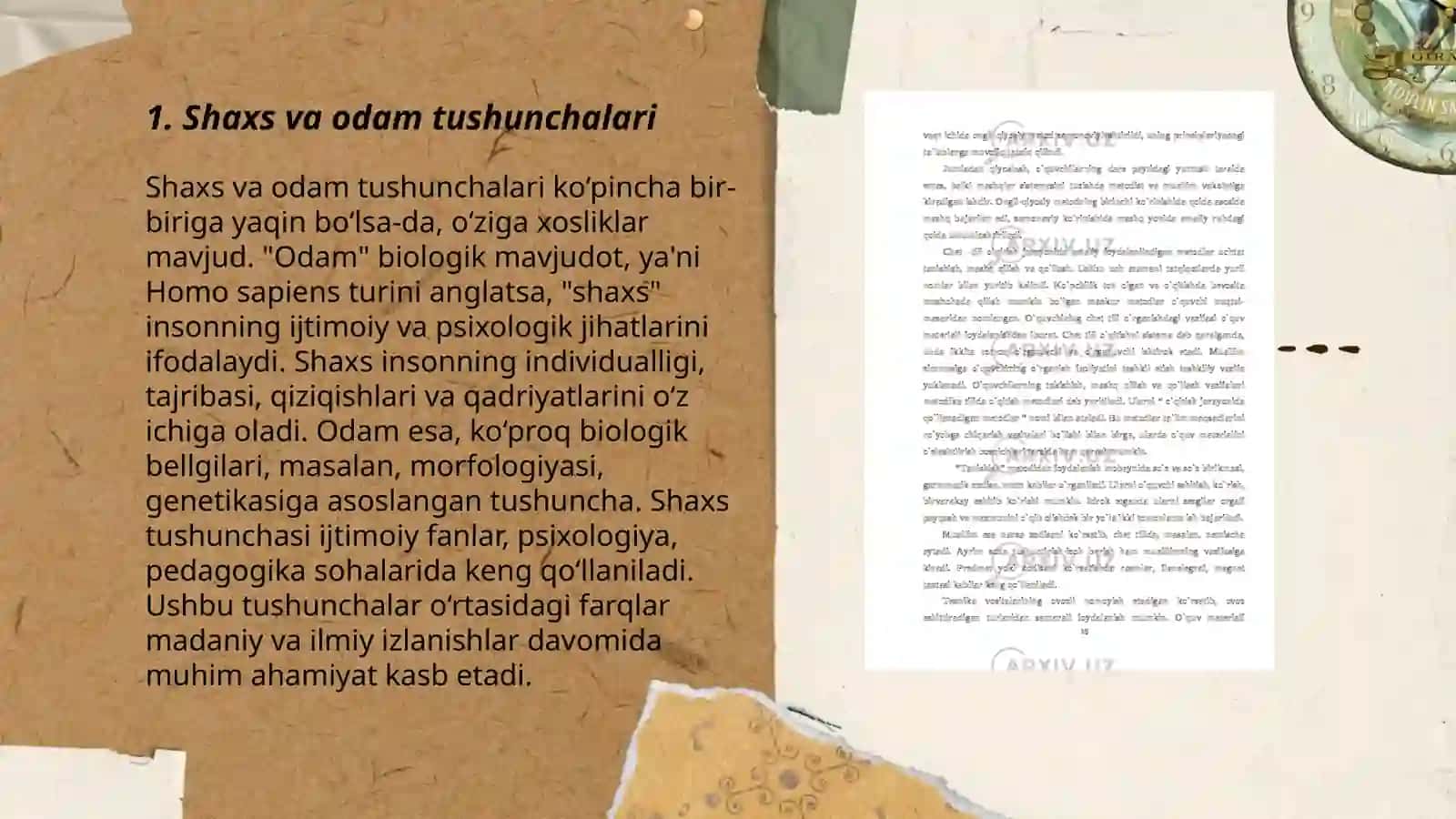 Shaxs va odam tushunchalari 3