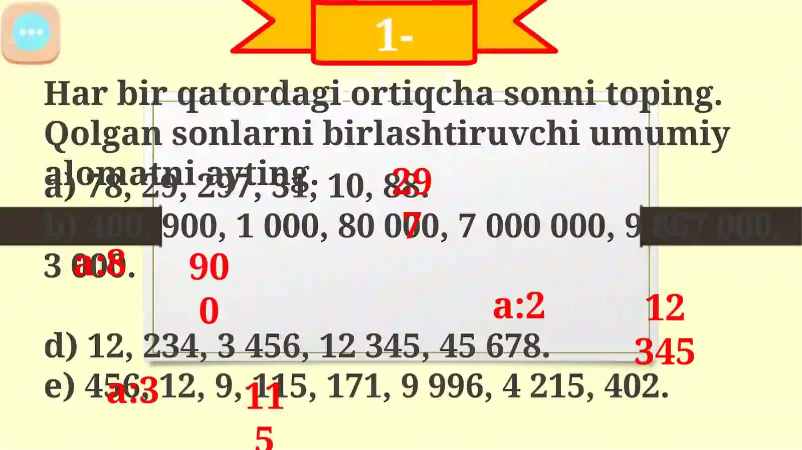 To’plamlar va ma’lumotlar 3